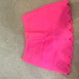 Lilly Pulitzer Pink Scalloped Mini Skort